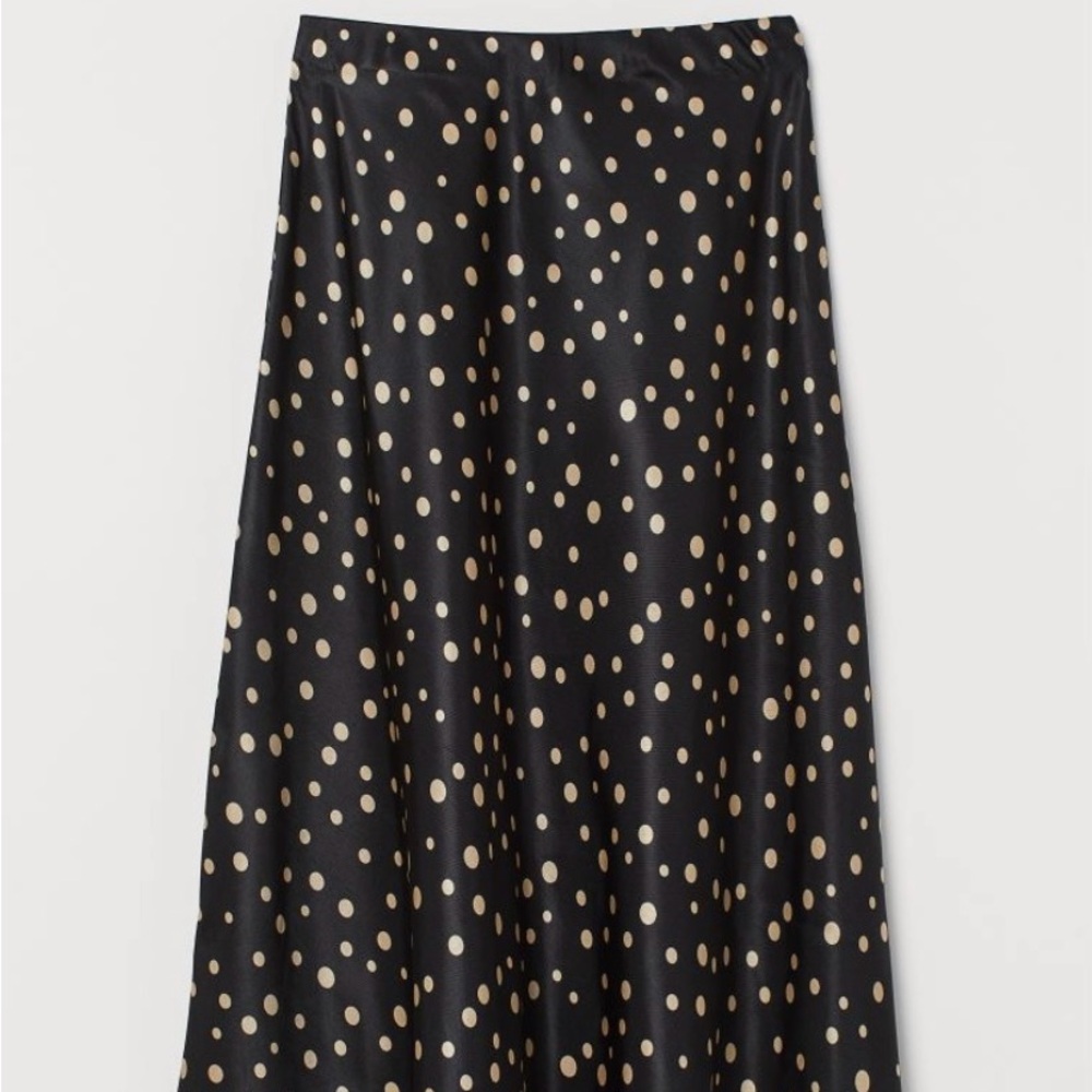 H&M black spotted skirt.